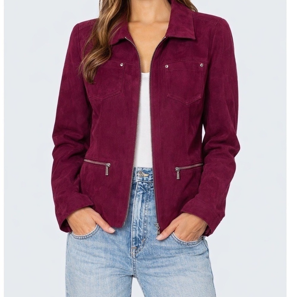 Studio Works Red/Maroon Blazer Jacket